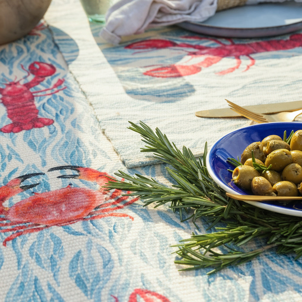 Abstract Blue Kitchen - Abersoch Set of 4 Indoor/Outdoor Placemats Marine Wylder