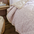 Floral Pink Bedding - Amelia 100% Cotton Quilted Bedspread Blush Wylder