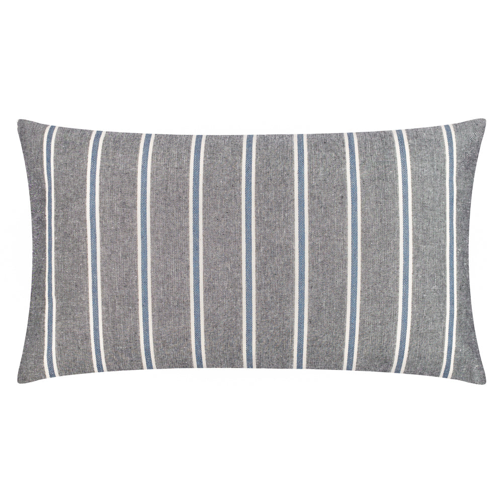 Striped Blue Cushions - Abersoch Regatta Rectangle Cushion Cover Navy Wylder