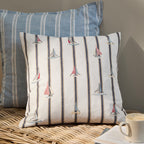 Striped Cream Cushions - Abersoch Regatta Square Cushion Cover Ecru Wylder