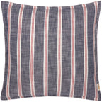 Striped Red Cushions - Abersoch Stripe 100% Cotton Feather Filled Cushion Regatta Red Wylder