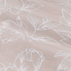 Floral Pink Curtains - Bella Floral 100% Cotton Lined Eyelet Curtains Natural Wylder