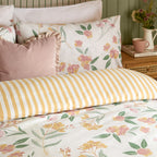 Floral Yellow Bedding - Betsie Printed Reversible Duvet Cover Set Yellow Wylder