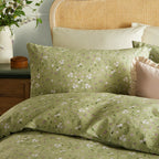 Floral Green Bedding - Bronte Printed Floral Duvet Cover Set Sage Wylder Nature