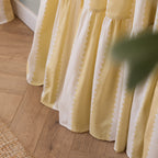 Striped Yellow Curtains - Birdie Stripe Fully Lined Ruffle Pencil Pleat Curtains Butter Yellow Wylder