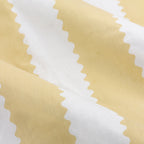 Striped Yellow Curtains - Birdie Stripe Fully Lined Ruffle Pencil Pleat Curtains Butter Yellow Wylder