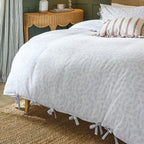 Floral White Bedding - Chloe Printed Reversible Duvet Cover Set Soft White Wylder