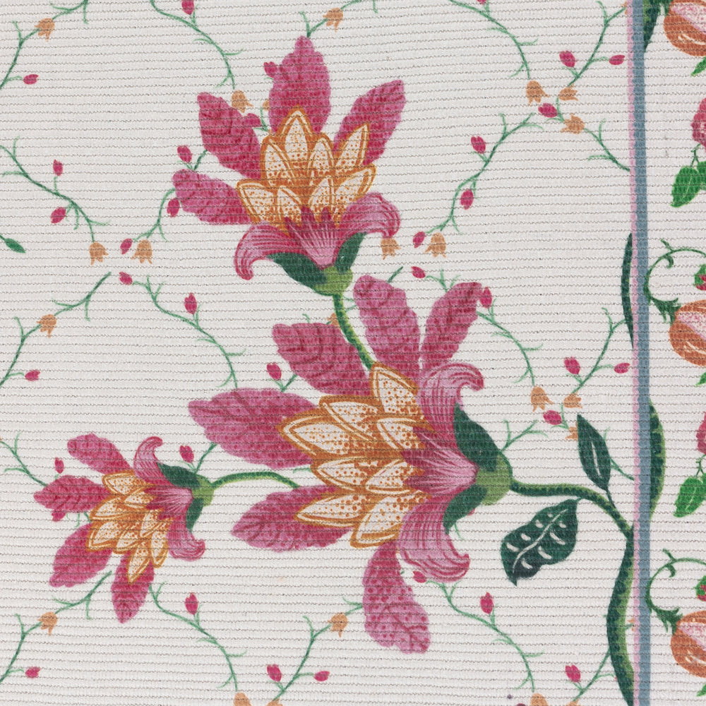 Floral Blue Rugs - Claudia Floral Printed Indoor/Outdoor Rug Candy Red Wylder