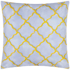 Geometric Blue Cushions - Citrus Trellis Printed Outdoor Cushion Cover Blue Wylder Nature