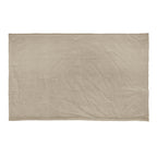 Plain Beige Bedding - Edie 100% Cotton Velvet Bedspread Natural Wylder