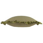 Plain Green Cushions - Effie 100% Cotton Ruffle Cushion Cover Sage/Green Wylder