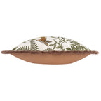 Woodland Green Cushions - Fable Fox and Deer Embroidered Feather Filled Cushion Willow Green Wylder