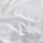  White Bedding - Georgia Heat Pressed Duvet Cover Set White Wylder