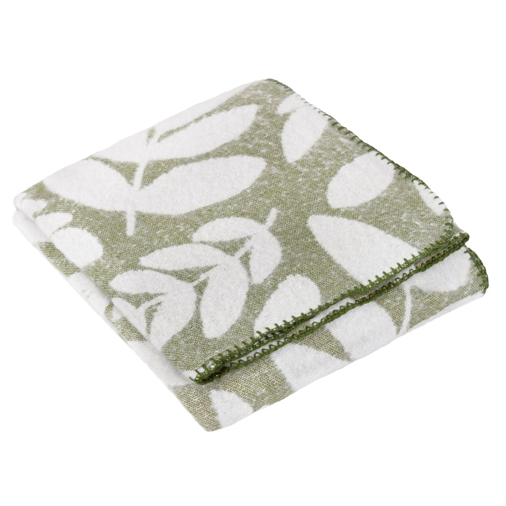 Hazel Woven Throw Olive