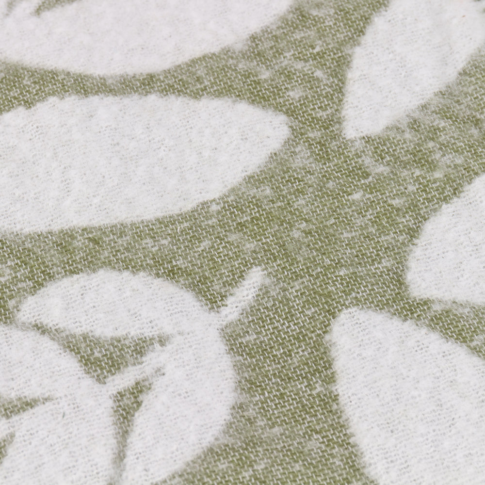 Hazel Woven Throw Olive