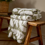 Hazel Woven Throw Olive