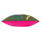 Floral Green Cushions - House of Bloom Square Poppy Outdoor Cushion Cover Olive Wylder