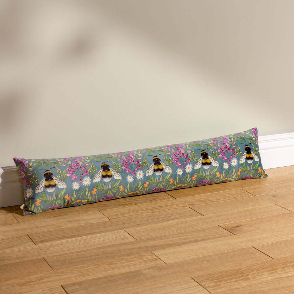 Blue Cushions - House of Bloom Zinnia Draught Excluder Blue Wylder
