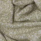 Plain Green Throws - Isla Woven Tasselled Throw Green Wylder