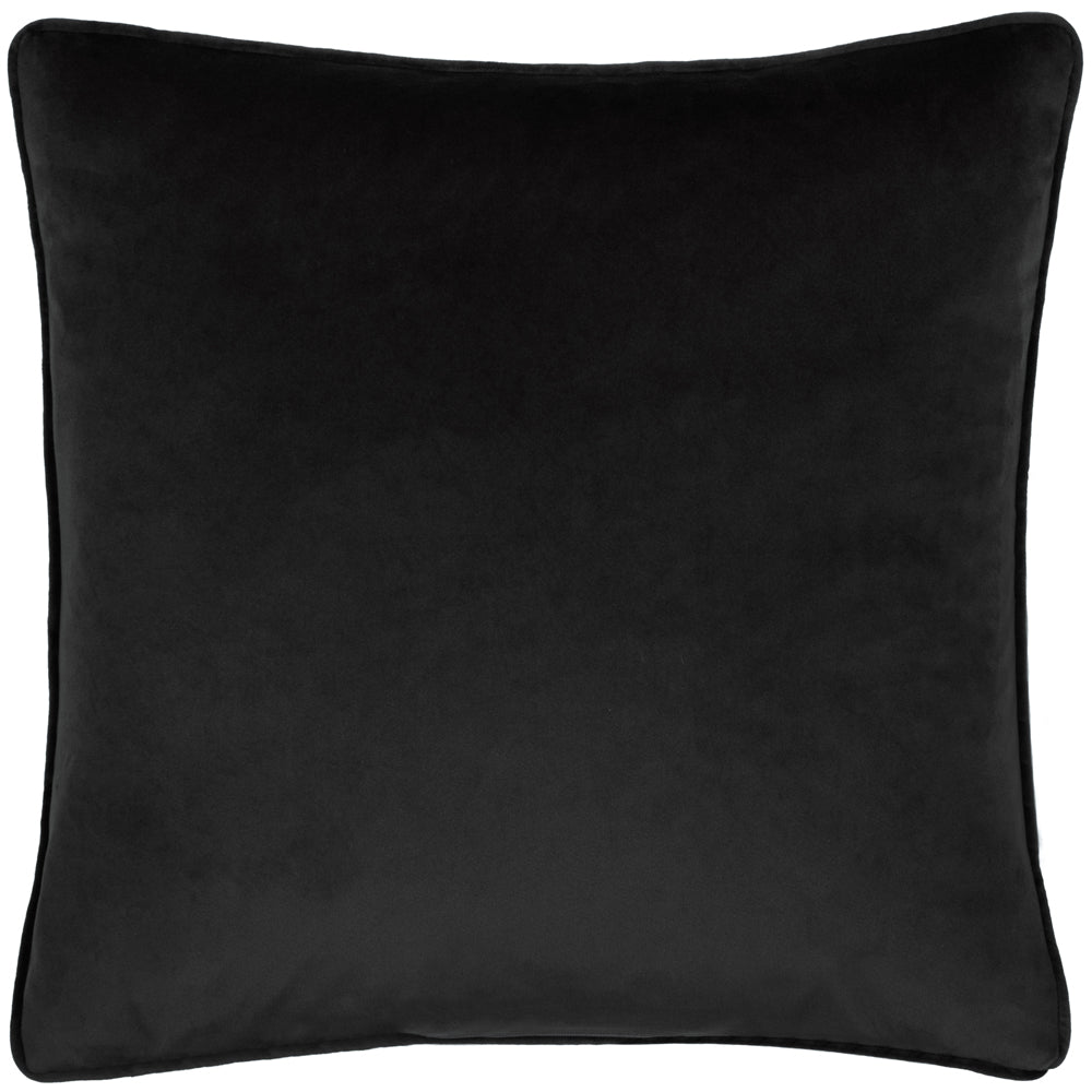 Woodland Black Cushions - Kielder Forest Hatfield Printed Cushion Cover Black Wylder