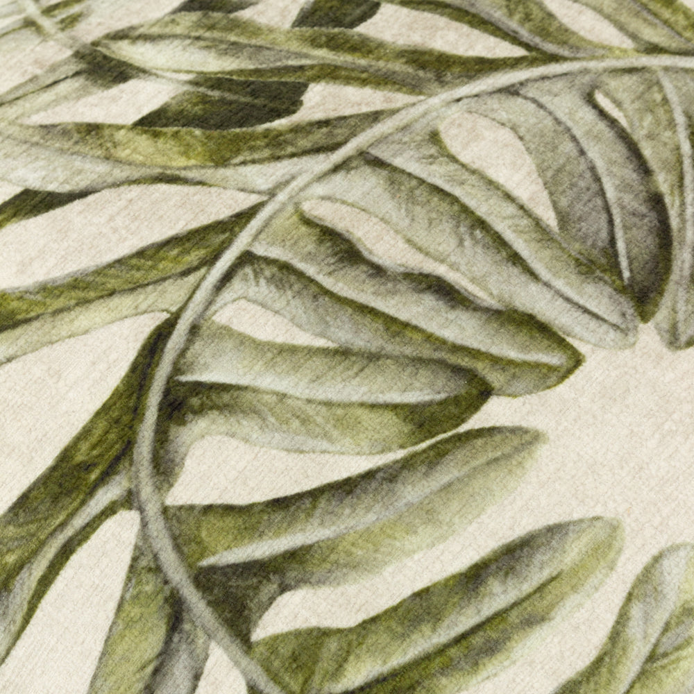 Woodland Cream Cushions - Kielder Forest Sherwood Printed Velvet Cushion Cover Cream Wylder