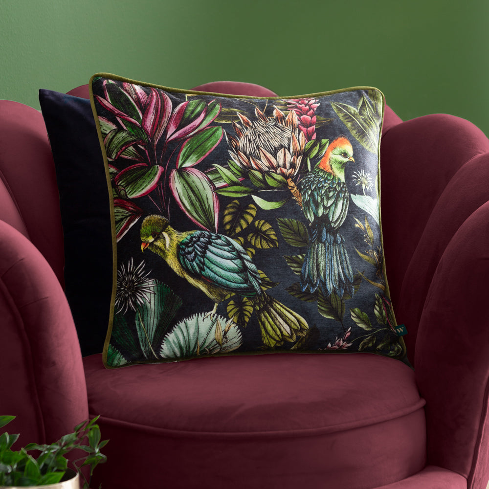 Animal Multi Cushions - Leilani Printed Chenille Cushion Cover Twilight Wylder