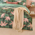 Floral Green Bedding  - Luella Printed Reversible Duvet Cover Set Juniper Green Wylder