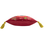 Abstract Red Cushions - Magic Mushrooms  Cushion Cover Ruby Red Wylder