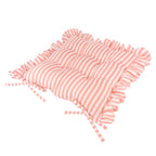 Striped Pink Cushions - Millie Ruffle 2 Pack Indoor/Outdoor Seat Pads Pink Wylder
