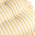 Striped Yellow Cushions - Millie Ruffle 2 Pack Indoor/Outdoor Seat Pads Yellow Wylder
