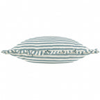 Striped Blue Cushions - Millie Ruffle Striped Outdoor Cushion Cover Duck Egg Blue Wylder Nature