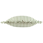 Striped Green Cushions - Millie Ruffle Striped Outdoor Cushion Cover Green Wylder