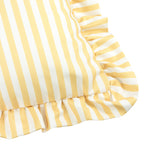 Striped Yellow Cushions - Millie Ruffle Striped Outdoor Cushion Cover Yellow Wylder