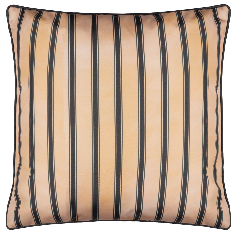 Jungle Beige Cushions - Monkey Palm Stripe Outdoor Cushion Cover Papyrus Wylder