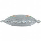 Floral Blue Cushions - Martha Embroidered Ruffle Cushion Cover Blue Wylder