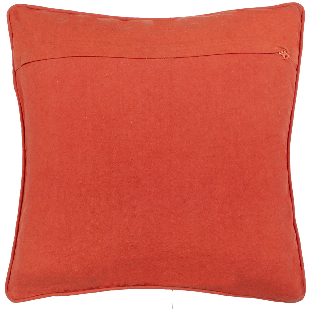 Woodland Gold Cushions - Mushroom Dell Embroidered Cotton Cushion Cover Autumn Gold Wylder