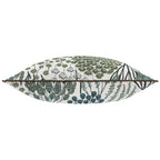 Floral Green Cushions - Ophelia Floral Jacquard Cushion Cover Thyme/Mineral Wylder