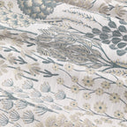 Floral Blue Curtains - Ophelia Fully Lined Floral Jacquard Eyelet Curtains Wedgewood Wylder