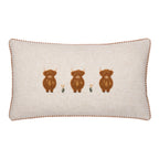 Animal Orange Cushions - Ramble Highland Cow Tufted Cushion Cover Ginger Wylder