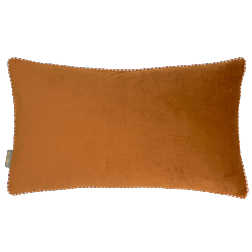 Animal Orange Cushions - Ramble Highland Cow Tufted Cushion Cover Ginger Wylder