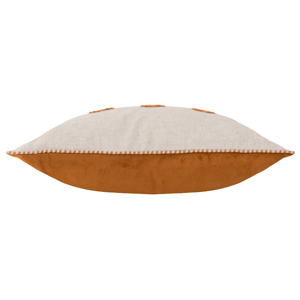 Animal Orange Cushions - Ramble Highland Cow Tufted Cushion Cover Ginger Wylder