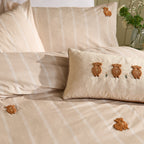  Beige Bedding - Ramble Highland Cows Duvet Cover Set Natural Wylder
