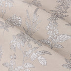 Floral Beige Curtains - Sophia Fully Lined Floral Jacquard Eyelet Curtains Natural Wylder