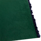 Plain Green Cushions - Tilly Velvet Cushion Cover Pine/Navy Wylder