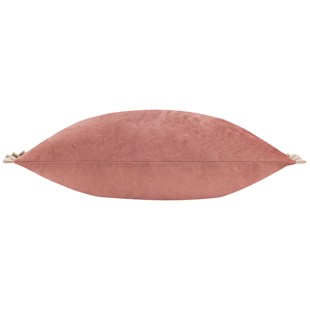 Plain Pink Cushions - Tilly Velvet Cushion Cover Poached Pear/Shell Wylder