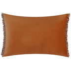 Plain Orange Cushions - Tilly Velvet Cushion Cover Rust/Mink Wylder