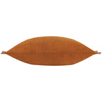 Plain Orange Cushions - Tilly Velvet Cushion Cover Rust/Mink Wylder