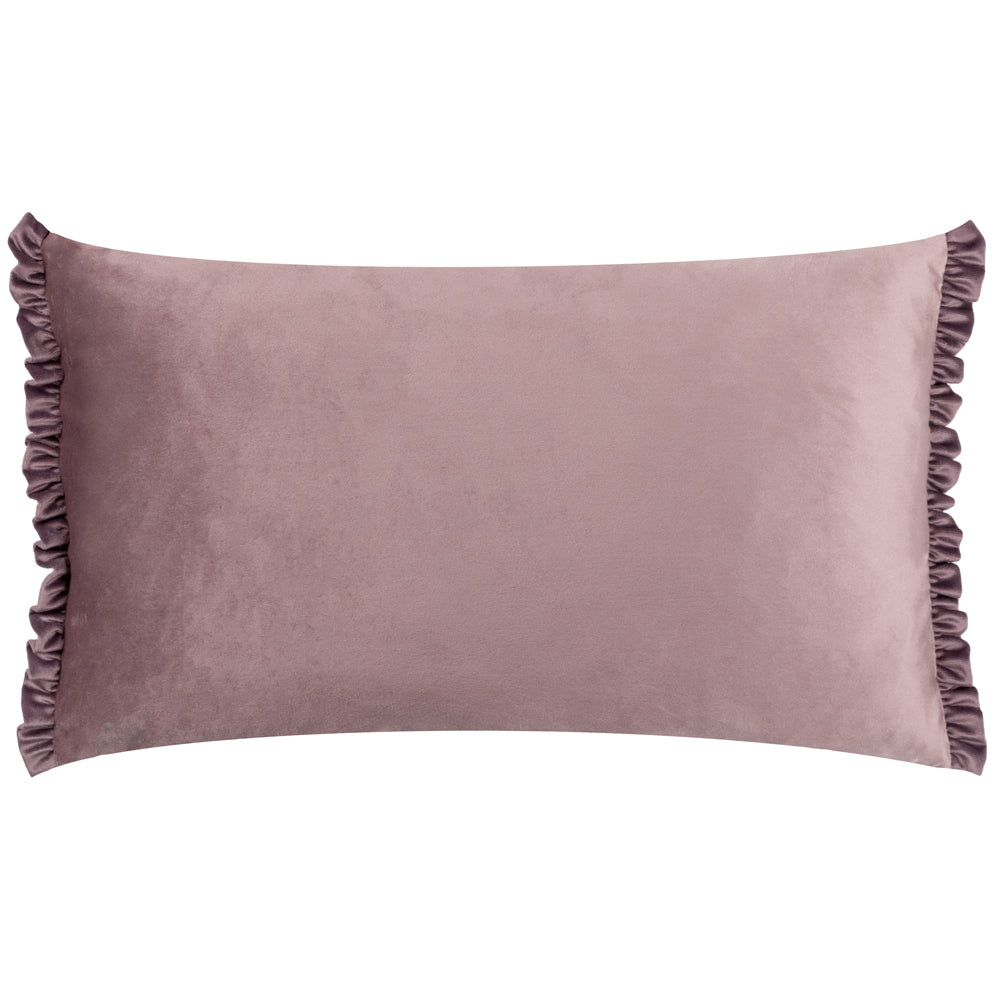 Plain Pink Cushions - Tilly Velvet Cushion Cover Heather/Smoke Wylder