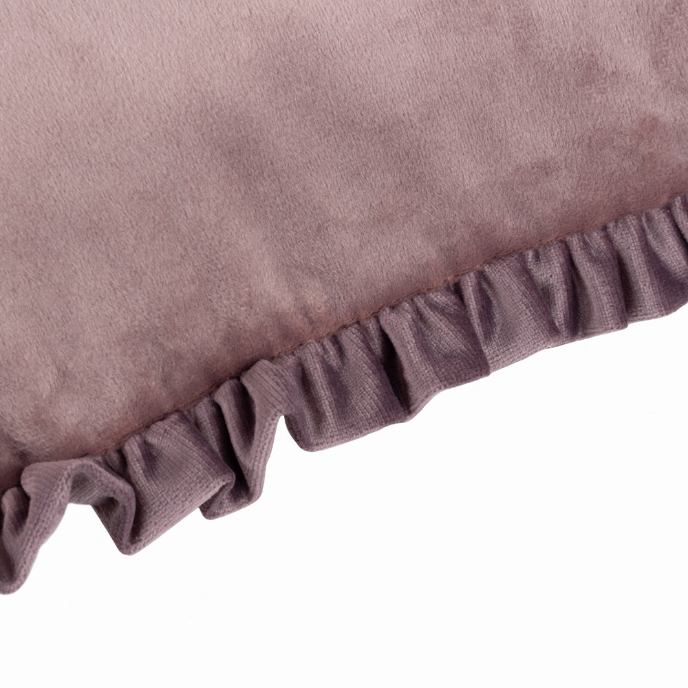 Plain Pink Cushions - Tilly Velvet Cushion Cover Heather/Smoke Wylder