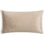 Plain Grey Cushions - Tilly Velvet Cushion Cover Oyster/Lace Wylder